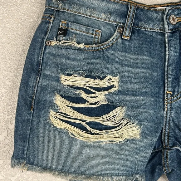 KanCan Denim Distressed Cut Off Summer Jean Shorts Size 27 New with tags! - Picture 2 of 6